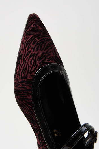 Mocassino Bordeaux/nero Donna - 4