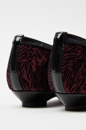 Mocassino Bordeaux/nero Donna - 5