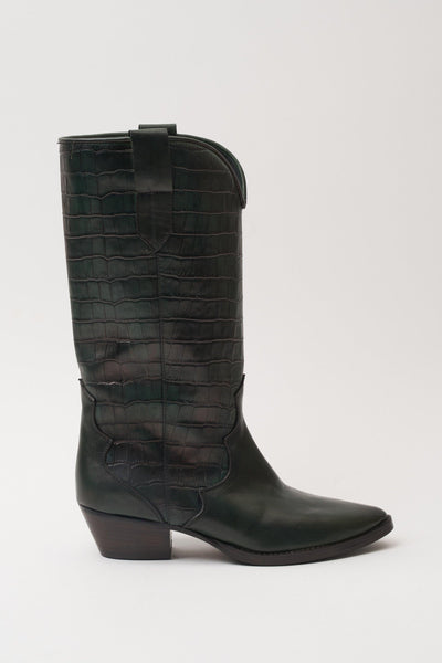 Stivaletto Verde/cocco Donna