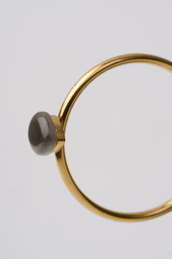 Anelli Oro Goccia Grigio Donna - 3