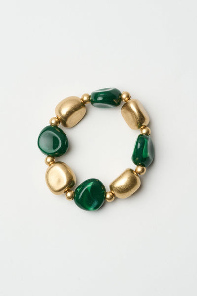 Bracciali Oro+verde Donna