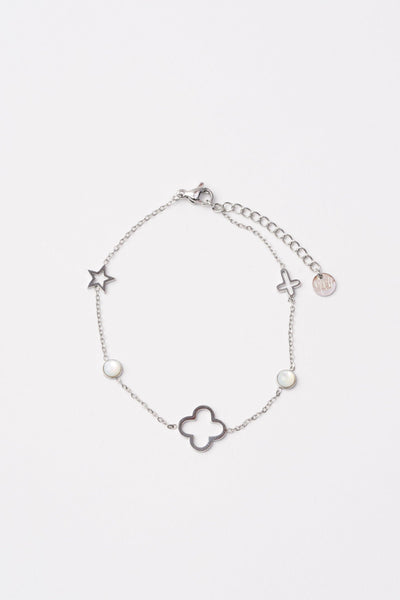 Bracciali Argento+bianco Donna