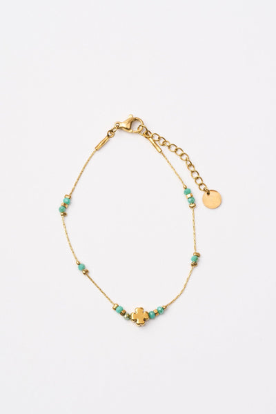 Bracciali Oro+acquamarina Donna