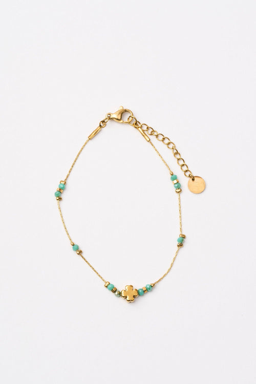 Bracciali Oro+acquamarina Donna