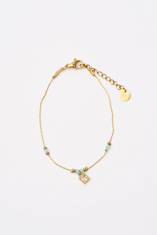 Bracciali Oro+acquamarina Donna