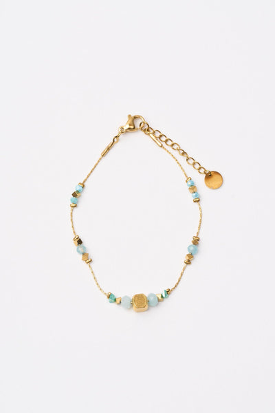 Bracciali Oro+acquamarina Donna