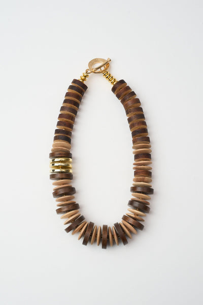 Collane Oro+legno Donna