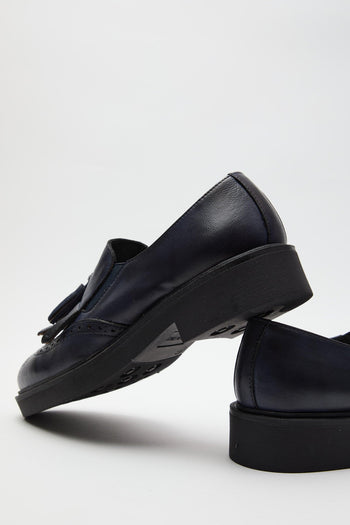 Mocassino Blu Donna - 4