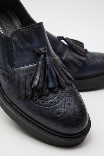 Mocassino Blu Donna - 5