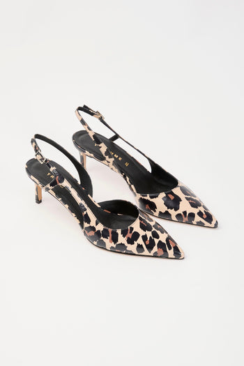 Slingback Leopardato Donna - 2