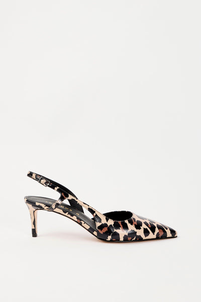Slingback Leopardato Donna