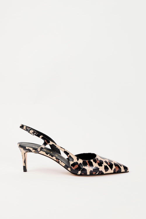 Slingback Leopardato Donna