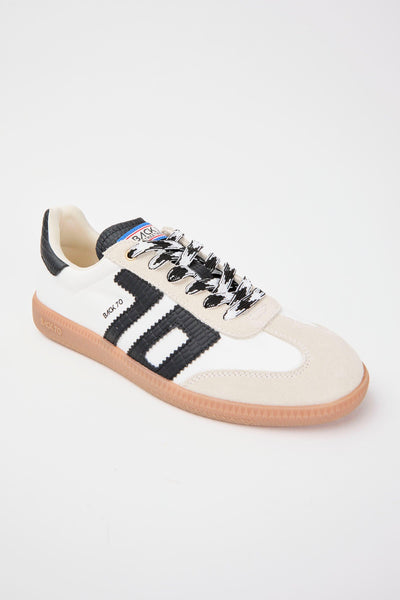 Back 70 Sneaker Bianco+nero Donna