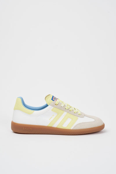 Back 70 Sneaker Bianco+giallo Donna