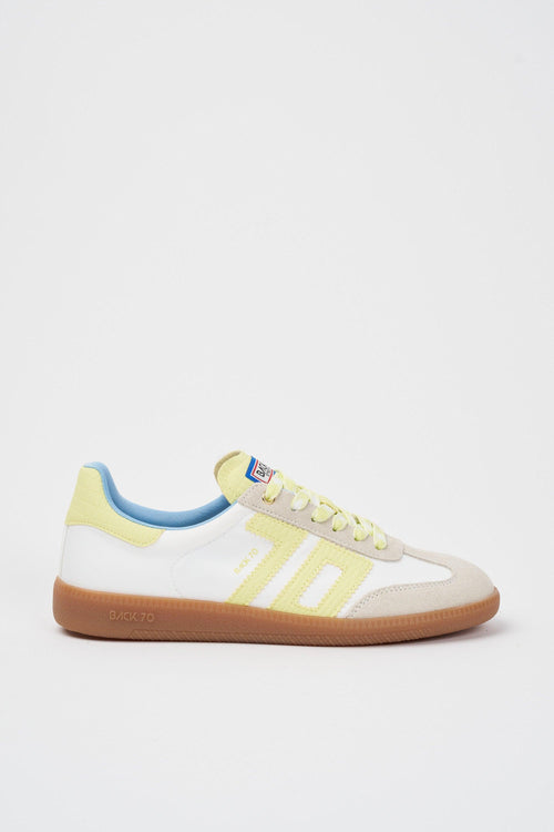 Back 70 Sneaker Bianco+giallo Donna