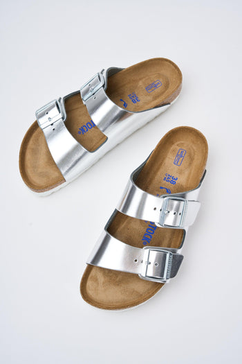 Ciabatta Metallic Silver Donna - 4
