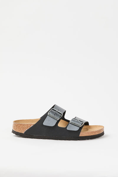 Ciabatta Metallic Black Donna
