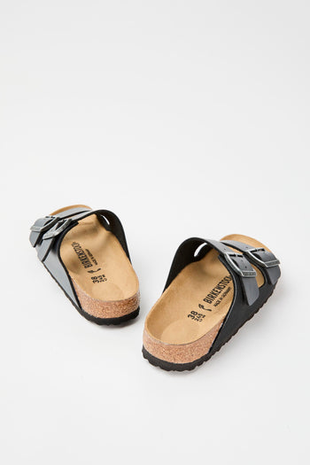 Ciabatta Metallic Black Donna - 6
