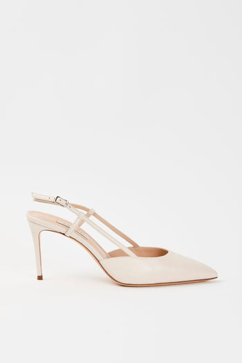Slingback Ecrù Donna - 6