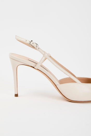 Slingback Ecrù Donna - 2