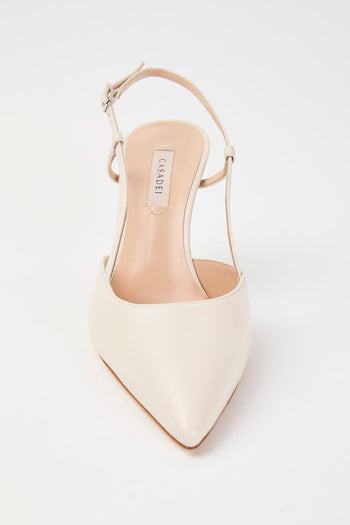 Slingback Ecrù Donna - 3
