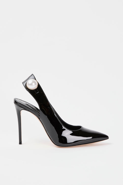 Slingback Nero Donna