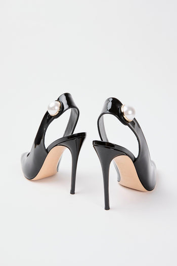 Slingback Nero Donna - 6