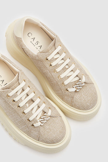 Sneaker Oro/milk Donna - 3