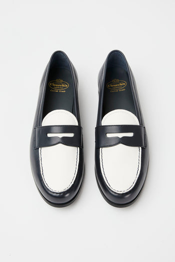 Mocassino Navy+ivory Donna - 4
