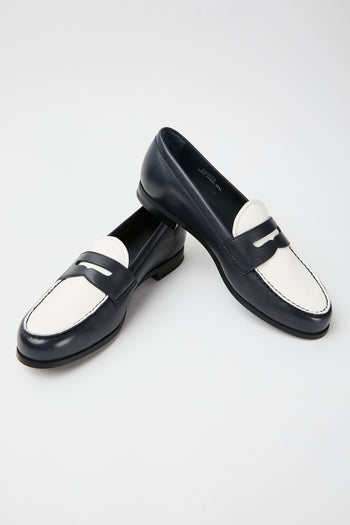Mocassino Navy+ivory Donna - 5