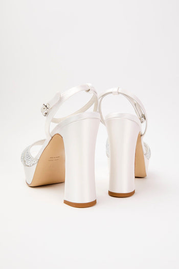 Sandalo Argento/bianco Donna - 4