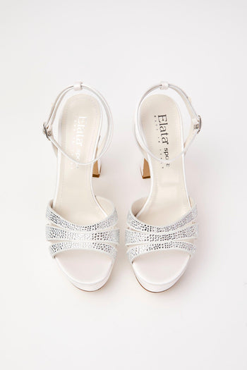 Sandalo Argento/bianco Donna - 5