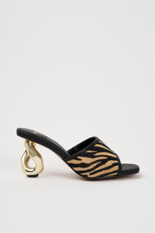Sandalo Beige+black Donna