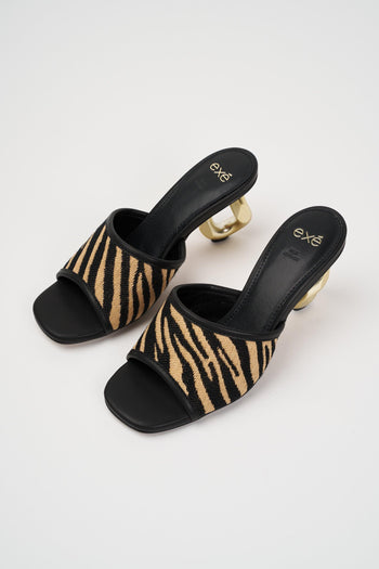 Sandalo Beige+black Donna - 4