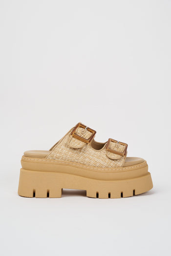 Ciabatta Natural+beige Donna - 3