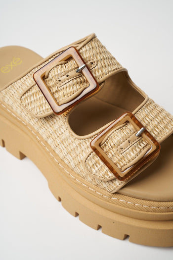 Ciabatta Natural+beige Donna - 2