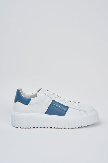 Sneaker Bianco/avio Uomo - 5