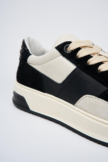 Sneaker Nero/yogurt Uomo - 4