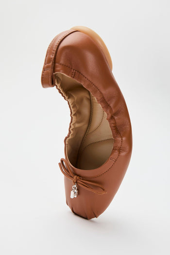 Ballerina Cuoio Scuro Donna - 5