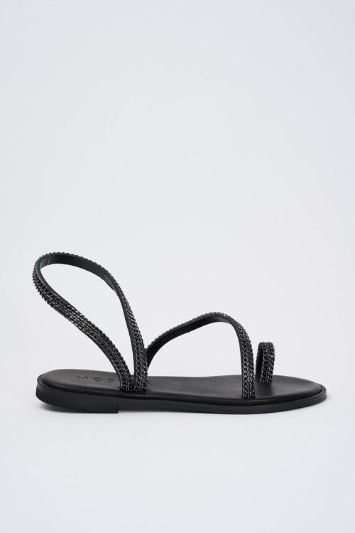 Sandalo Nero+oro Donna