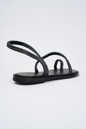 Sandalo Nero+oro Donna - 3