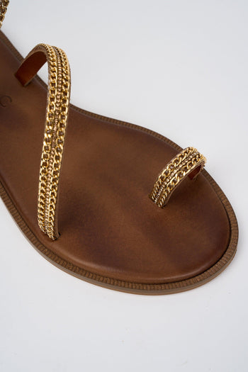 Sandalo Tan+oro Donna - 2