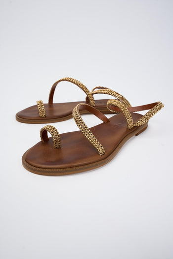 Sandalo Tan+oro Donna - 5