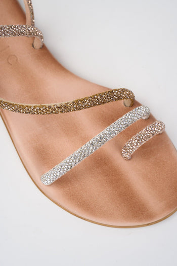 Sandalo Rose Gold/silver/gold Beige Donna - 2