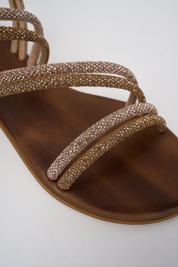 Sandalo Rose Gold/gold Beige Donna - 2
