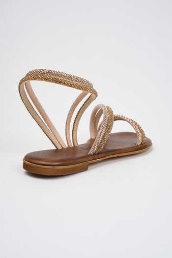Sandalo Rose Gold/gold Beige Donna - 3