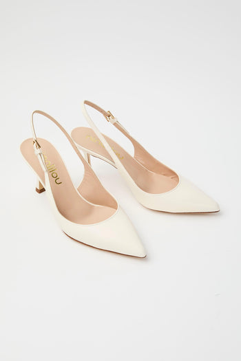 Slingback Avorio Donna - 3