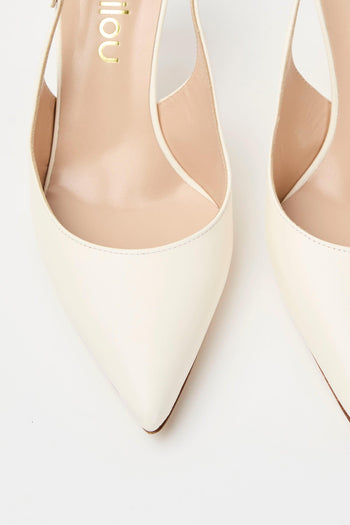 Slingback Avorio Donna - 5