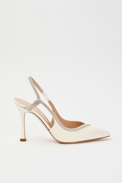 Slingback Avorio Donna