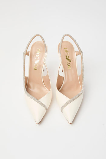 Slingback Avorio Donna - 3